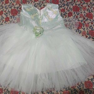 Baby Girl Gown Totiya Green Color