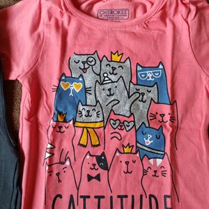 Tee And Shorts For Girls3-4 Years