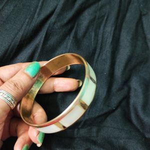 Pure Brass & Original Mother Of Pearl Bangle