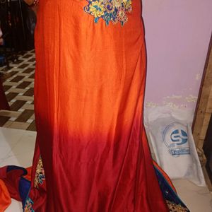 Beautiful Saree With Embroidery Design