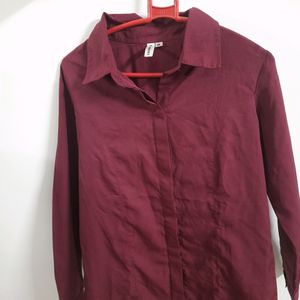 Wine Color Womens Shirt M