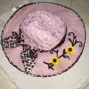 PINK HAT ANIMAL PRINT