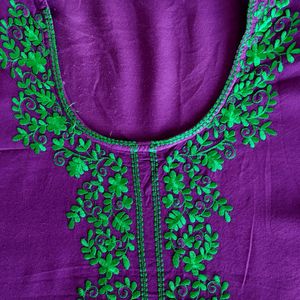 Purple Full Length Kurta