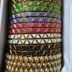 Kundan Bangles - Sale