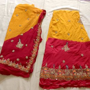 Lehenga Choli And Duptta Unstiched Fabric