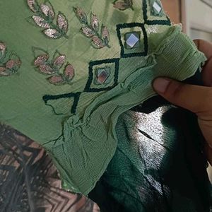 Green Kurta Set