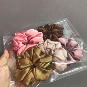 5 Satin scrunchies