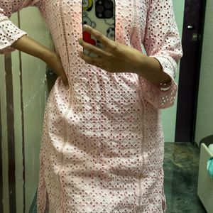 pink cute kurta