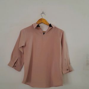 Last Day Office Pink Casual Top (Women's)