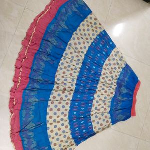 Long skirt of multi coloured