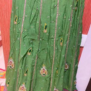 Heavy Green Lehenga With Bangani Dupatta