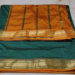 🍂😍New Beautiful Silk Green Saree 😍🍂