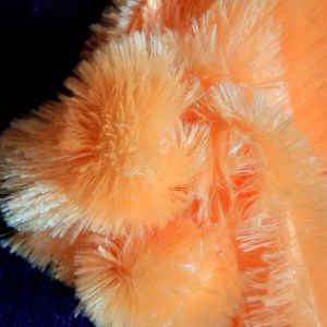 Soft Faux Fur Orange Stole For Women Standard Size