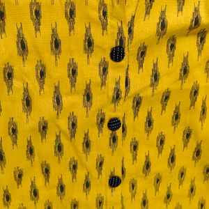 New Mustard Yellow Kurta - L