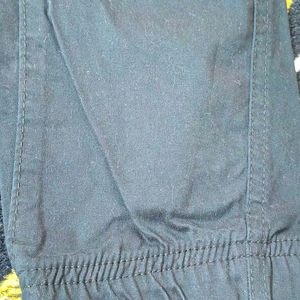 Black Cargo Trousers