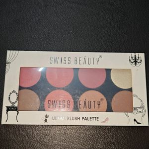 Swiss Beauty Ultra Blush Palette of 8 Shades