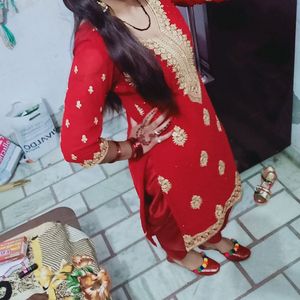 Karva Chauth Special Maroon Heavy Suit