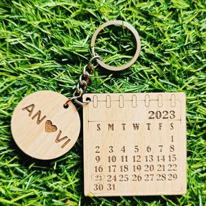 Customized Wooden Keychain 🌟