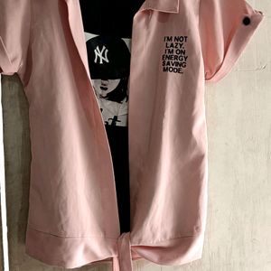 T-shirt With Attached Jacket