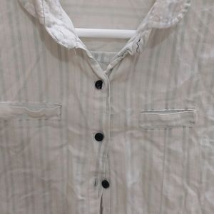 Cotton Stripes Shirt For Girls