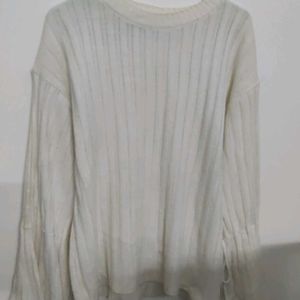 White Woolen Top