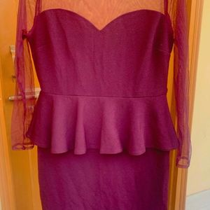 Wine Color Dress