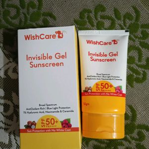 Invisible Gel Sunscreen By Wishcare