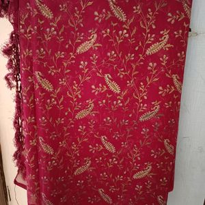 Golden Print Saree