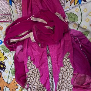 Kurta Set With Pure Chiffon Dupatta