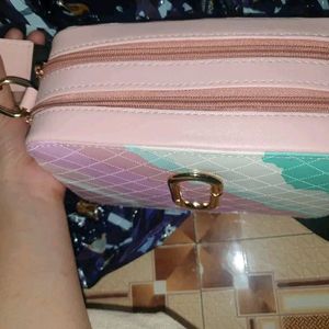 Designer Sling Bag for Girls/Women - Pink