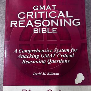 GMAT Critical Reasoning Book By Powerscore