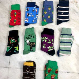 QUIRKY SOCKS MULTIPLE PRINTS (PRICE FOR 1 PAIR)