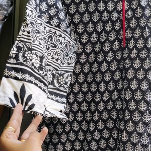 Black And White Regular Kurta