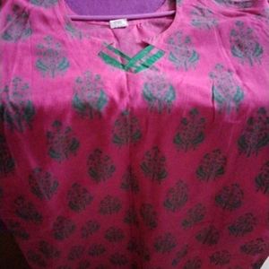 Beautiful Cotton Full Sleeves Kurti