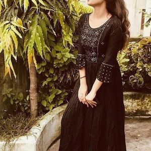 Black Anarkali Kaurta