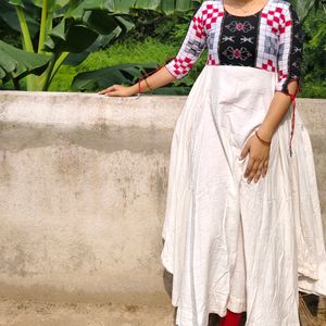 Ikat Print Anarkali