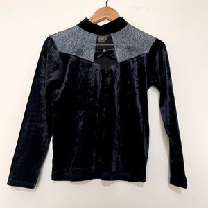 Imported Velvet Black Top