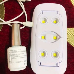 Uv Mini Lamp And Top Coat Combo