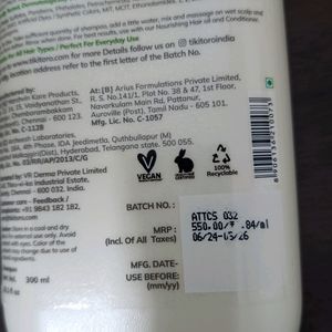 tikitoro Shampoo With Freebie