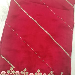 Sequence Saree With Ready To Wear Blouse