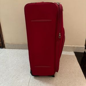 American Tourister Polyester Soft Trolley Red