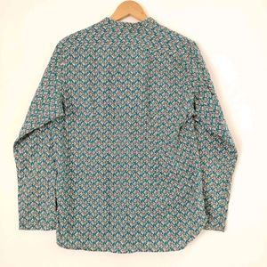 Peter England Blue Printed Shirt ( Men)