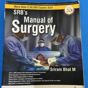 Manual Of Surgery- SRB