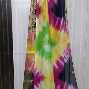 Multicolored Saree