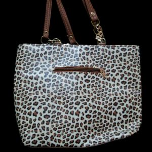 Leopard Print Hand Bag