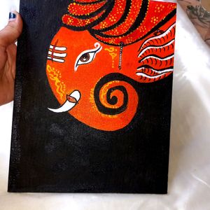 ganesha canvas painting 🙌