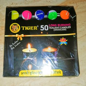 Tiger High Quality 50 PCS Tealight Candles Diya 🪔