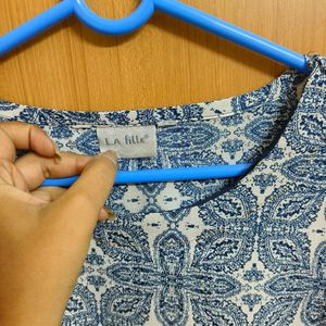 Blue Printed Kurta