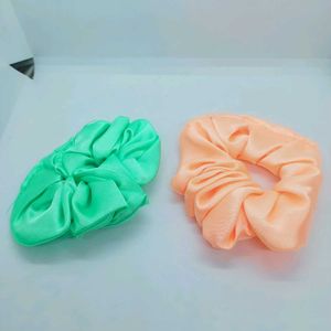 New 6 Pieces Scrunchies With Free Courier Bags