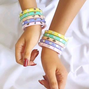 Pestal Shade Bangles 🤍🤎💚